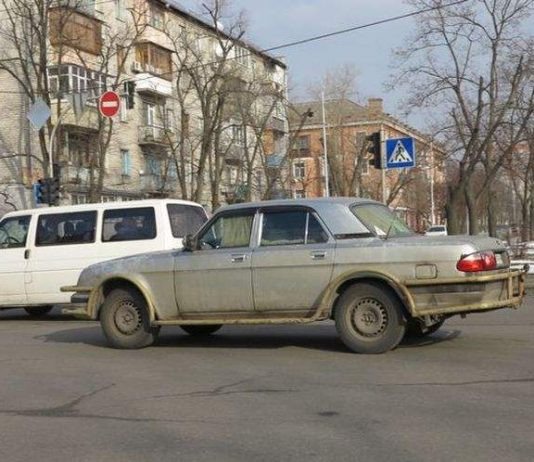 В Киеве видели автомобиль с необычным «тюнингом»