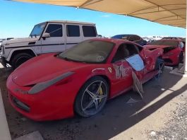 Як виглядає типове автомобільне звалище в Дубаї (Відео)