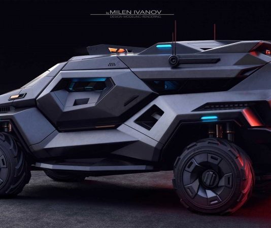 Військовий позашляховик Bonkers Armortruck виглядає як космоліт (фото)