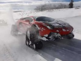 Представлений гусеничний варіант суперкара Lamborghini Aventador