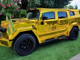 На продаж виставили «золотий» позашляховик за 750 тисяч доларів