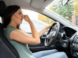 Названі джерела неприємного запаху у машині