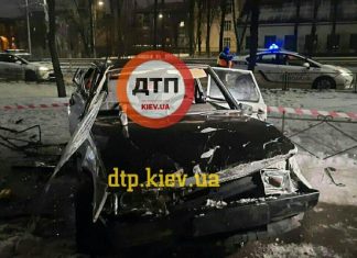 Нічні “покотушки” п’яної компанії, що закінчилися аварією на тротуарі