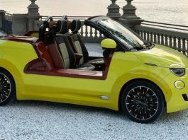 Fiat 500e перетворили на пляжний пікап без даху та дверей