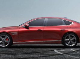З’явилися перші фото салону рестайлінгового седана Genesis G80