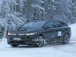 Новий універсал Volkswagen ID. 7 Tourer зняли на тестах у сніговій локації