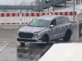 Опубліковані перші фотознімки флагманського позашляховика Audi Q9 Опубліковані перші фотознімки флагманського позашляховика Audi Q9