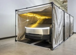 Tesla Cybertruck отримав «намет Судного дня» на випадок ядерної війни Tesla Cybertruck отримав «намет Судного дня» на випадок ядерної війни