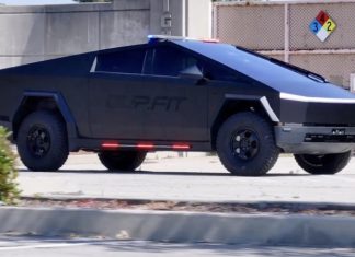 У мережі представили Tesla Cybertruck у поліцейському виконанні