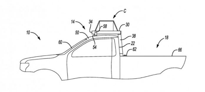 Ford патентує інноваційні рейлінги на дах (фото)