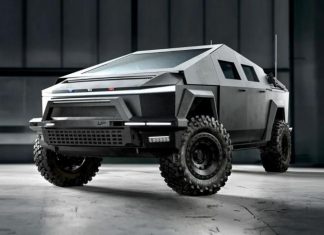 Tesla Cybertruck переробили в електричний броньовик (фото) Tesla Cybertruck переробили в електричний броньовик