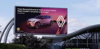 Renault принизила Tesla на рекламних білбордах