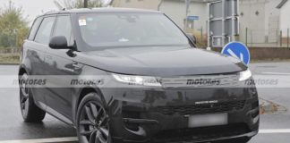 Шпигунські фото показали електричний Range Rover Sport біля траси Нюрбургринг