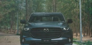 Mazda показала перше фото пікапа з гігантським логотипом