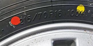 Що означають різнокольорові крапки на боковинах шин і смужки на протекторі