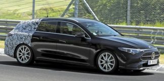 Mercedes CLA помічений на дорожніх тестах у більш практичному кузові Shooting Brake