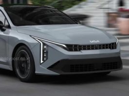 Новий Kia K5 наступного покоління показаний на першому зображенні