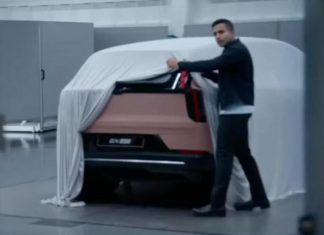 Volvo показала тизер задніх ліхтарів електричного кросовера EX60