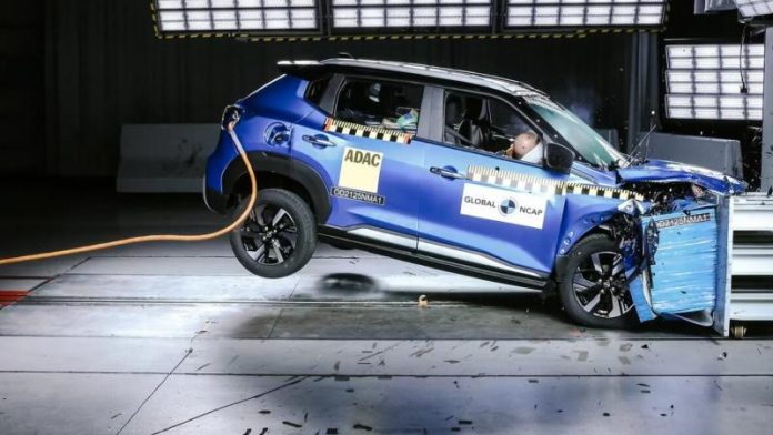 Nissan Magnite показав 5 зірок у GNCAP, але базова версія провалилась