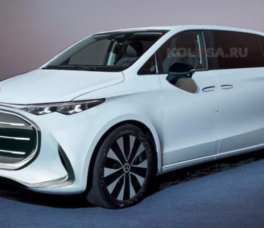 Mercedes-Benz показав перші фото прототипу нового електричного мінівена V-класу
