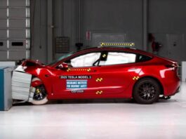 Електромобіль Tesla Model 3 2025 провалив краш-тест IIHS