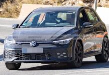 Volkswagen Golf помічений на тестах без камуфляжу