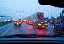 Правила водіння у сильний дощ, які не розповідають інструктори