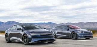 Фахівці порівняли електрокари Tesla Model S та Lucid Air