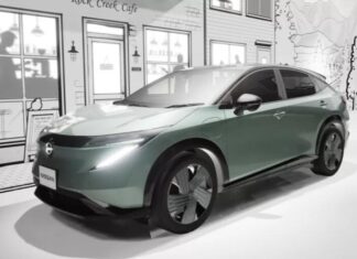 Оновлений кросовер Nissan Ariya показали на нових рендерах