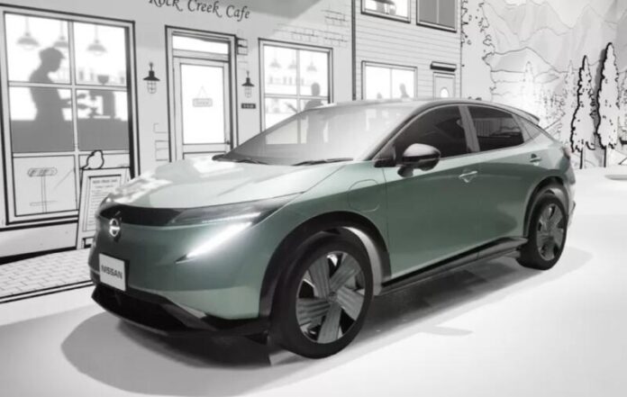Оновлений кросовер Nissan Ariya показали на нових рендерах