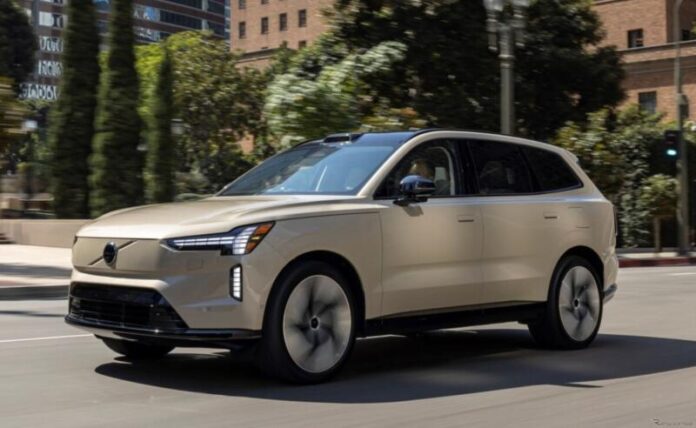 Volvo EX90 отримає запас ходу до 250 км за 10 хвилин зарядки