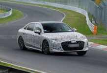 З’явилися «шпигунські» фото Audi A6L 2026 з подовженою базою