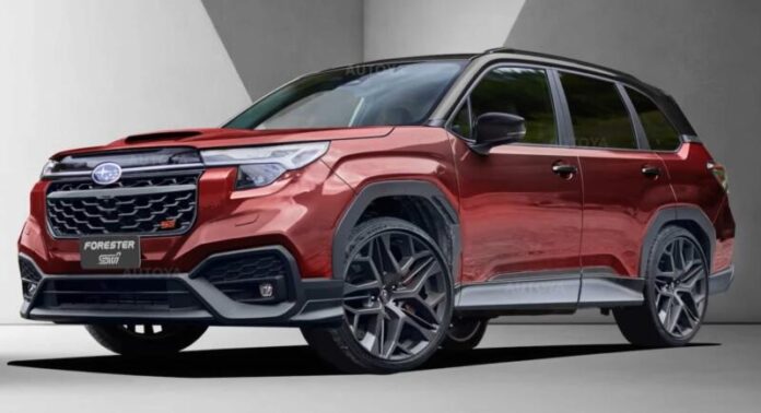 На нових рендерах показали Subaru Forester STI шостого покоління