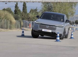 Honda HR-V e:HEV пройшла випробування «Лосиний тест»