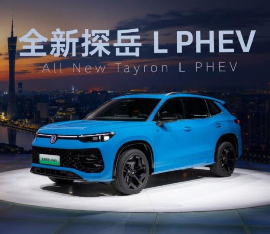 У Китаї представили оновлений Volkswagen Tayron L PHEV 2026