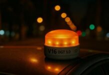 В Європі вводять маячки V16 замість знаків аварійної зупинки В Європі вводять маячки V16 замість знаків аварійної зупинки