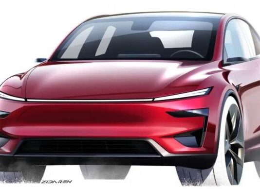 Tesla показала дизайнерські ескізи нової Model Y Performance Tesla показала дизайнерські ескізи нової Model Y Performance