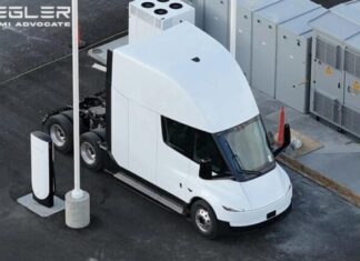 Tesla Semi показав зарядку потужністю 1,2 МВт на станції Megacharger Tesla Semi показав зарядку потужністю 1,2 МВт на станції Megacharger