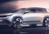 Skoda показала тизери великого електрокросовера Peaq